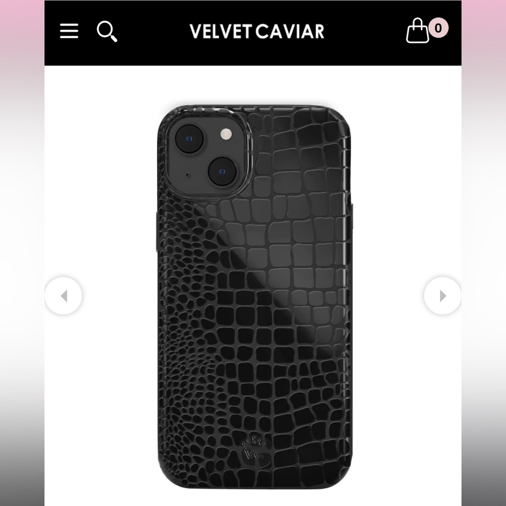 Black Croc IPhone 14 Case